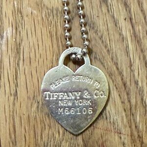 Tiffany & Co. Silver Heart Pendant Necklace